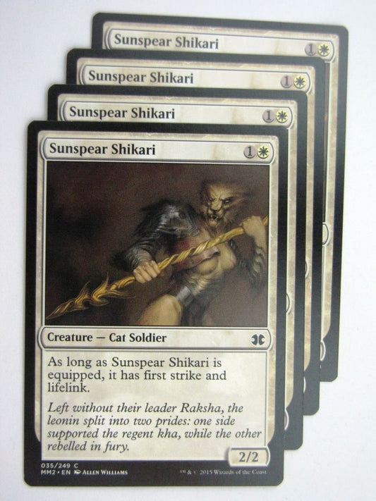 MTG MODERN MASTERS TWO: SUNSPEAR SHIKARI x4 # 28B80