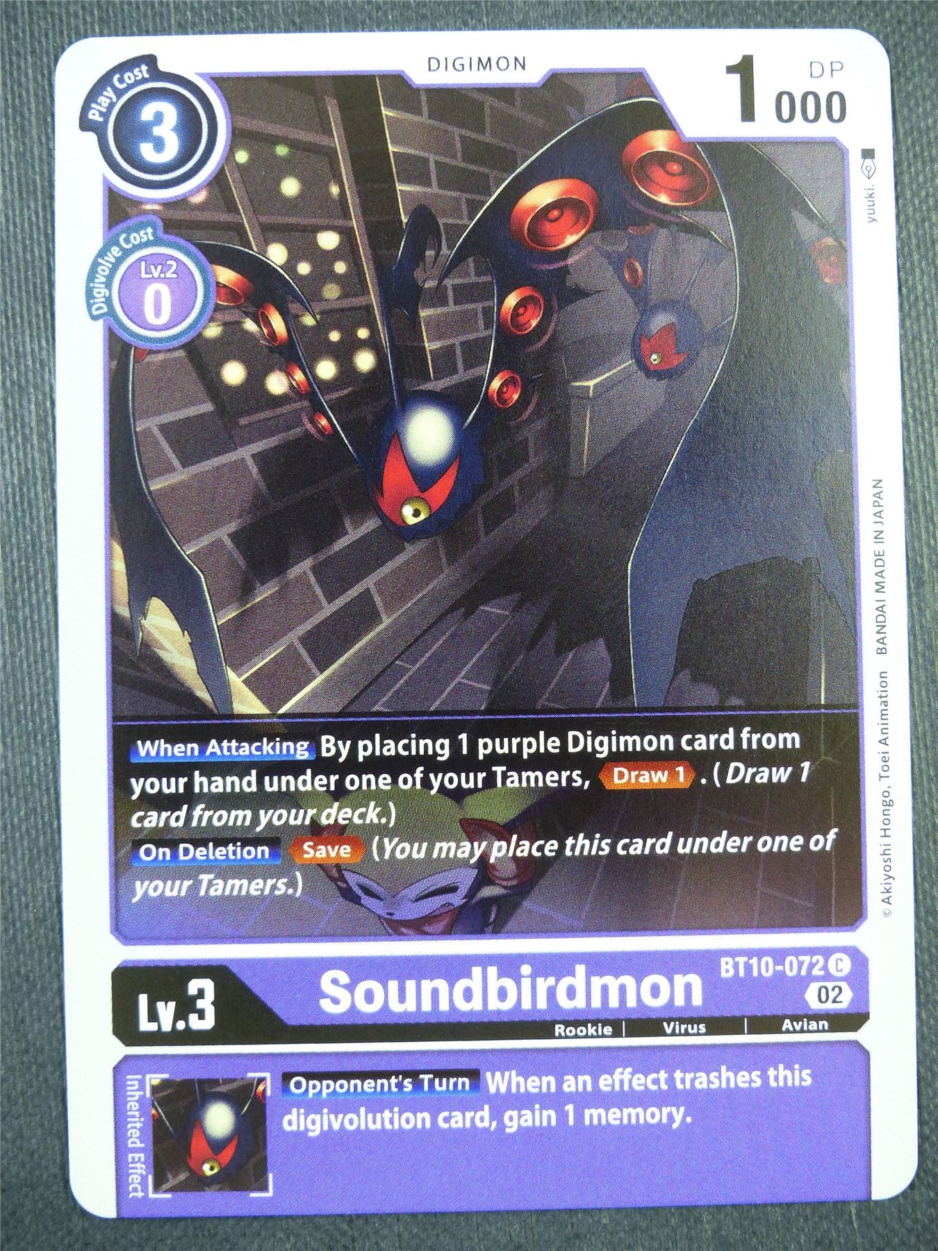 Soundbirdmon BT10-072 - Xros Encounter - Digimon Card #99H