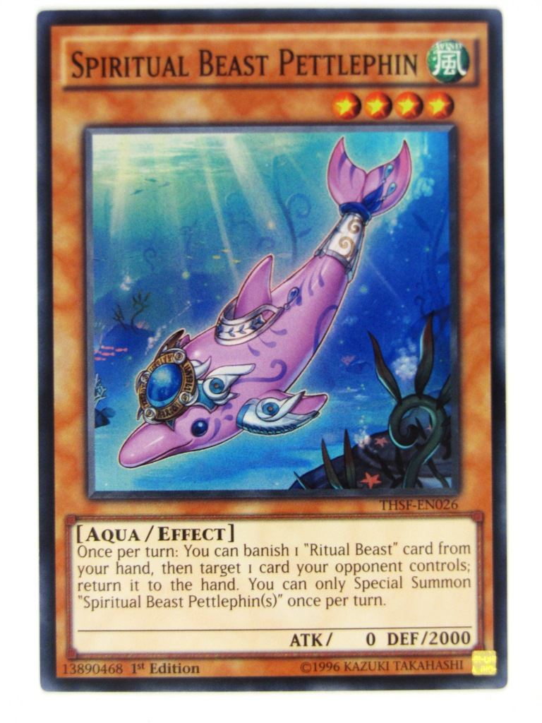 Yugioh Cards: SPIRITUAL BEAST PETTLEPHIN THSF SUPER RARE # 21H80