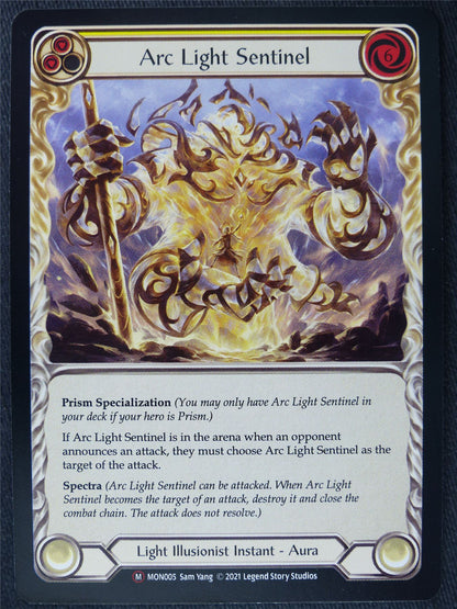 Arc Light Sentinel Yellow - Monarch Unlimited - Flesh and Blood Cards #GG