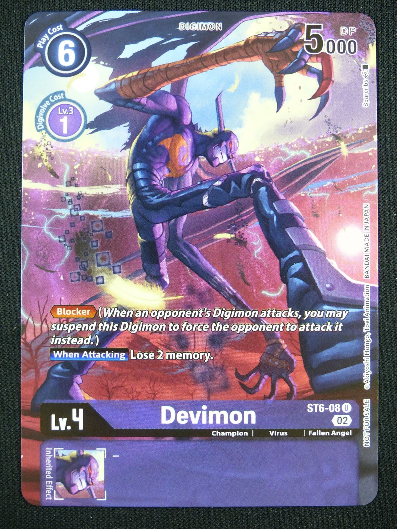 Devimon ST6-08 U Alt art - Digimon Card #1CM