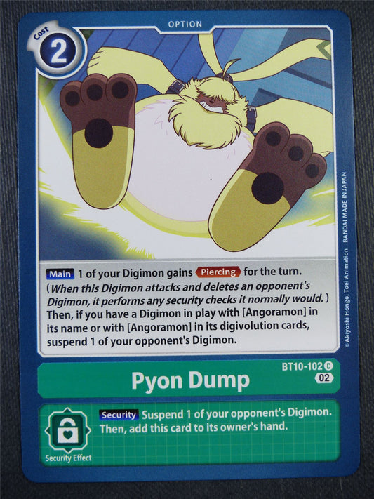 Pyon Dump Bt10-102 - Xros Encounter - Digimon Card #99G