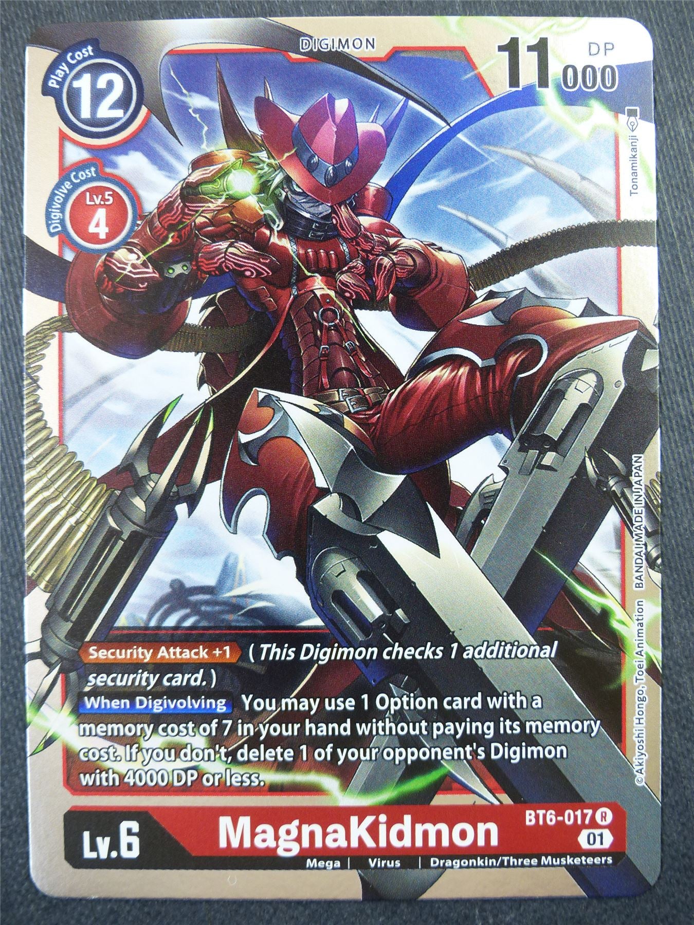 MagnaKidmon BT6 R - Digimon Card #51A