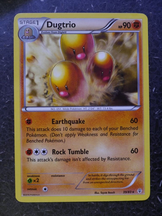 Pokemon Cards: DUGTRIO 39/83 RARE # 6B80