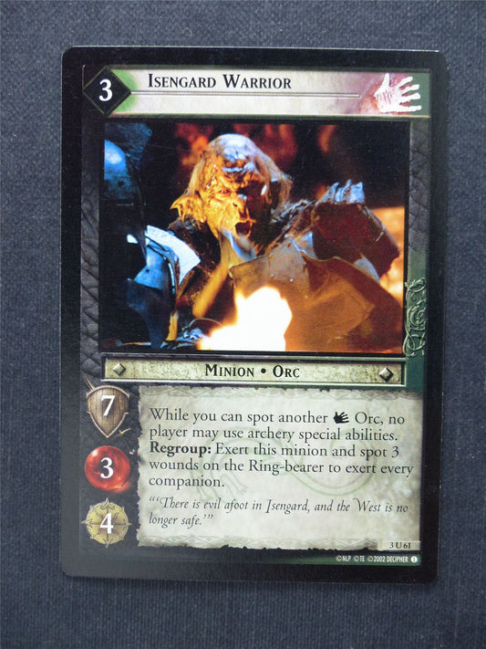 Isengard Warrior 3 U 61 - LotR Cards #7U