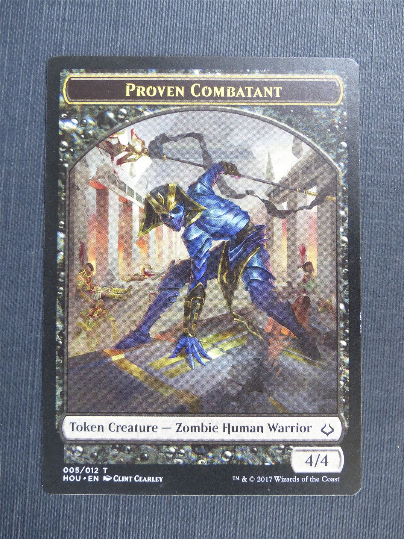 Proven Combatant / Zombie - Mtg Magic Token Cards #4QG