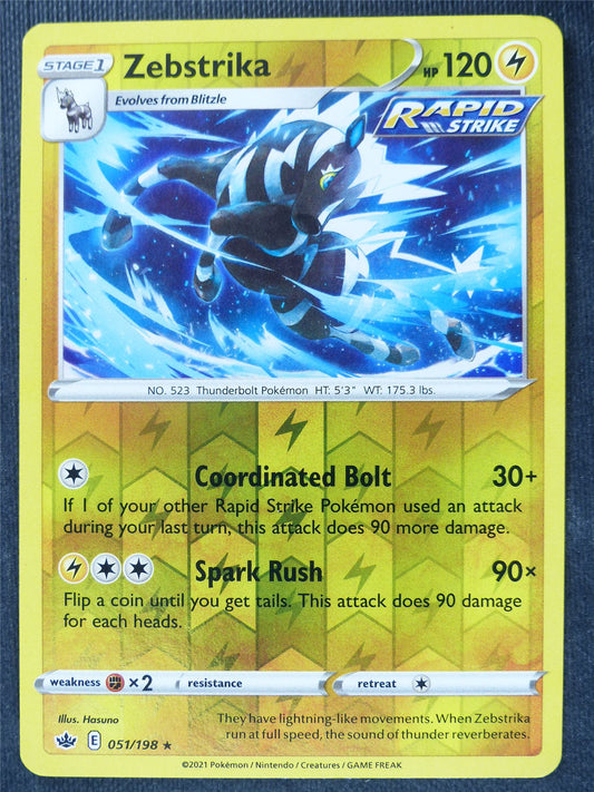 Zebstrika 051/198 Reverse Holo - Pokemon Cards #1ZF