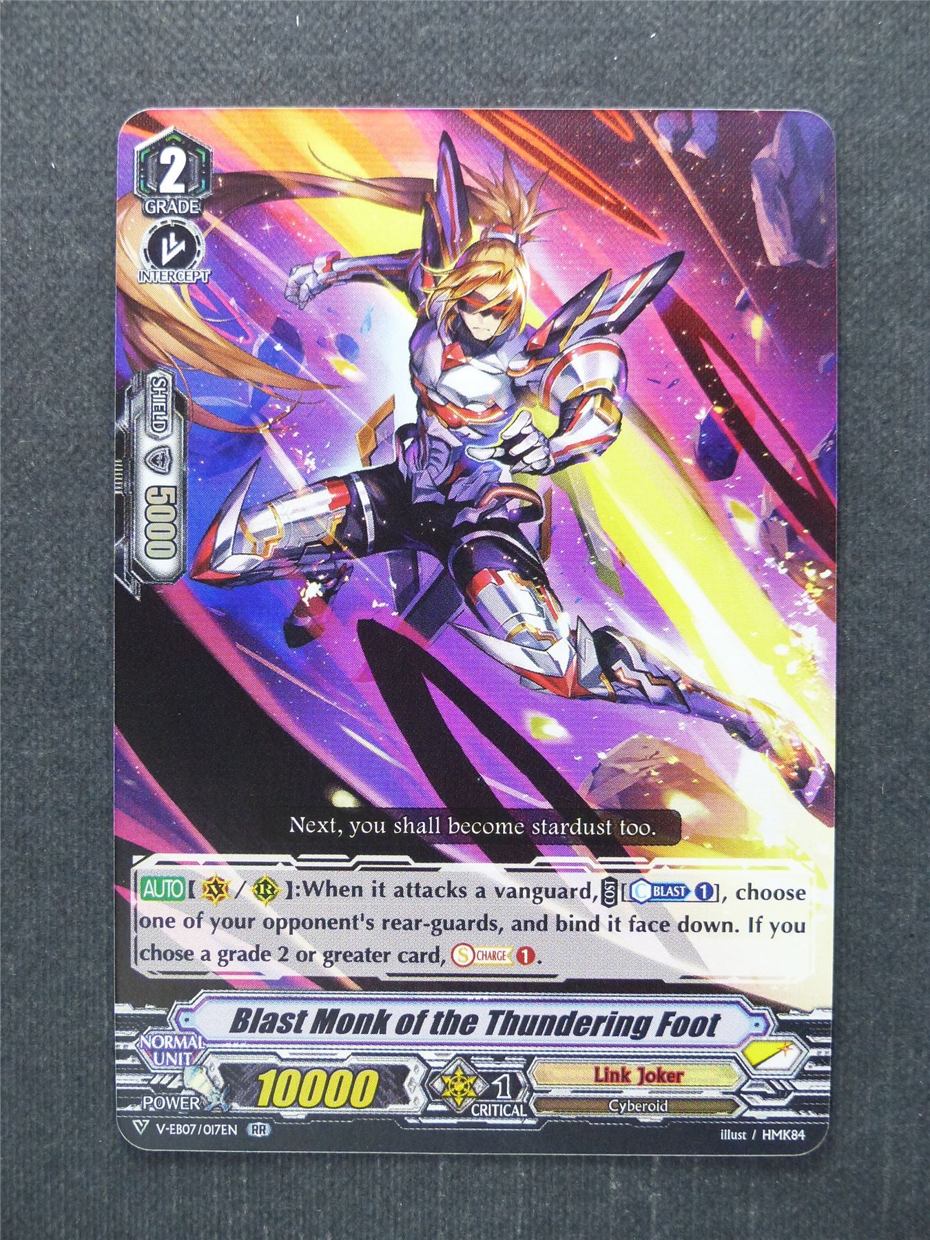 Blast Monk of the Thundering Foot V-EB07 RR - Vanguard Cards #Z6