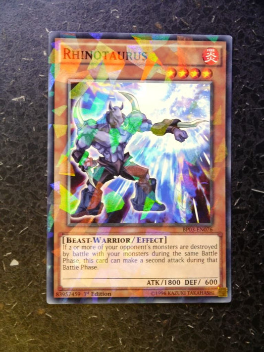 Yugioh Cards: RHINOTAURUS  BP03 SECRET RARE # H3