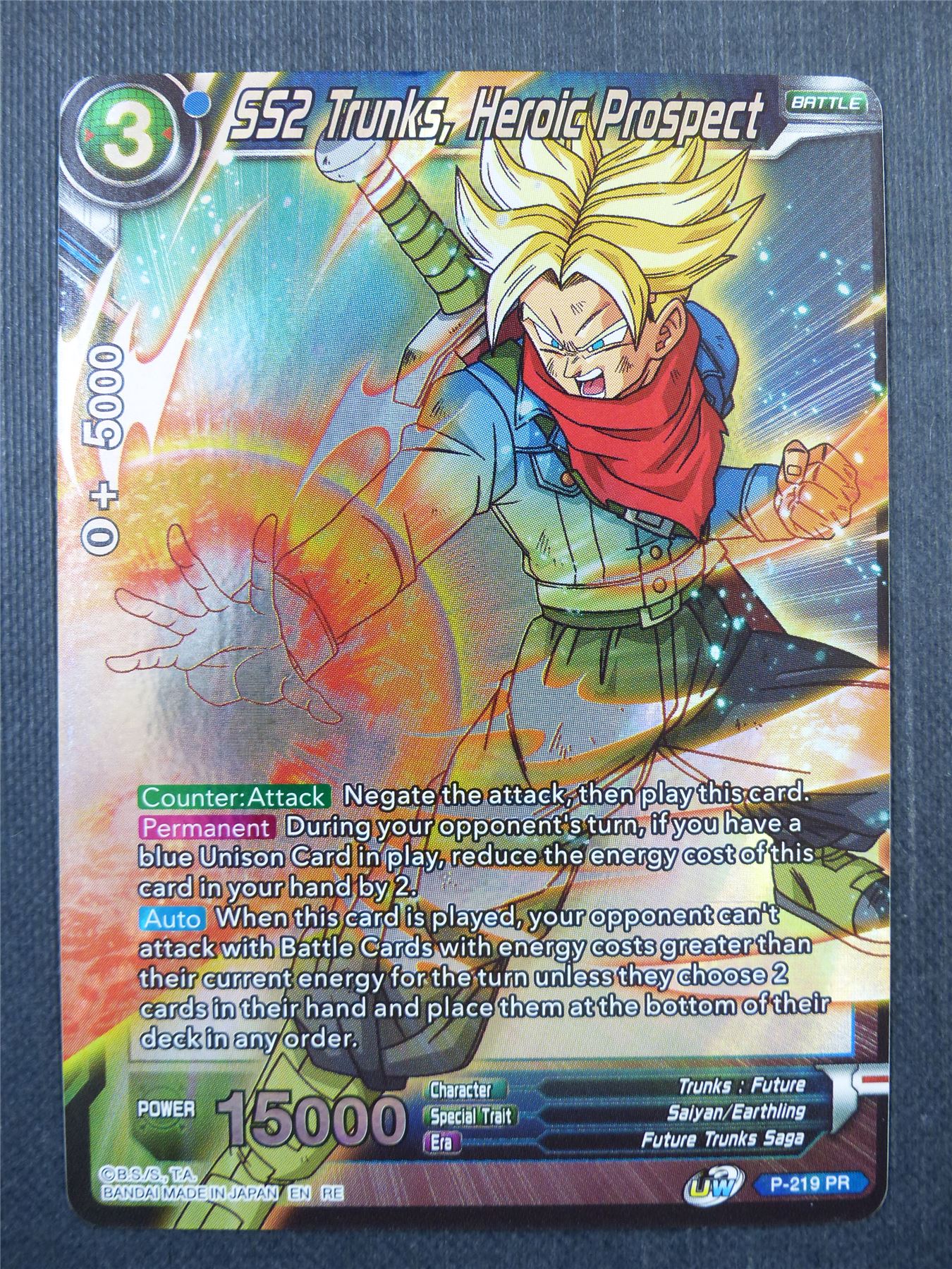 SS2 Trunks Heroic Prospect Promo Foil - Dragon Ball Super Card #49L