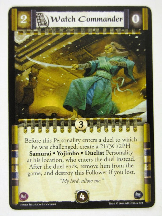 L5R Cards: Ivory: WATCH COMMANDER # 14G15