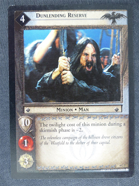 Dunlending Reserve 6 C 5 - played - LotR Cards #LY