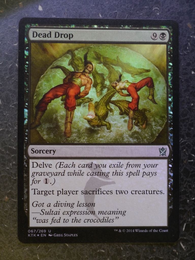 MTG Magic Cards: DEAD DROP FOIL # 4J6