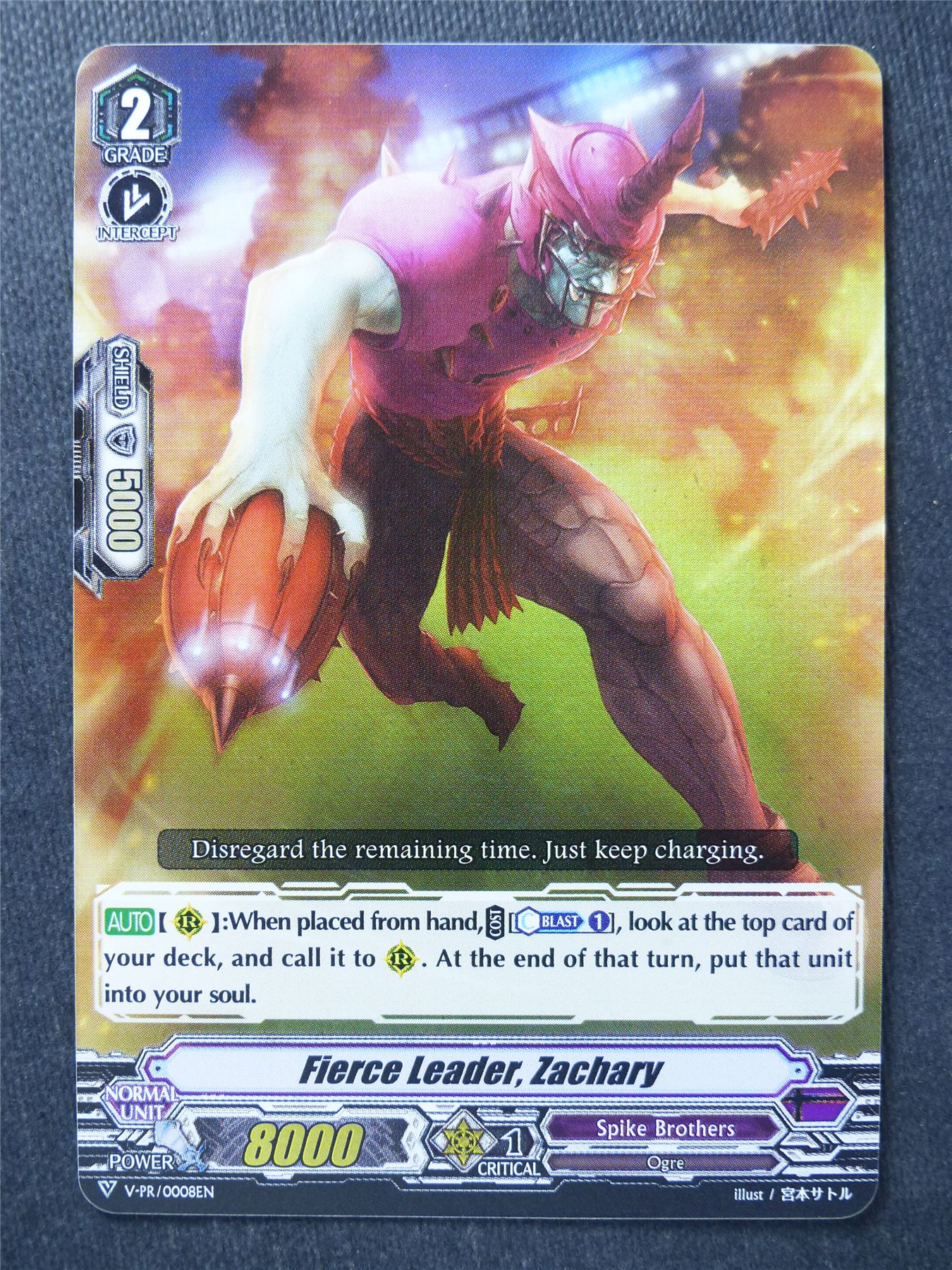 Fierce Leader Zachary Promo Foil - Vanguard Cards #NF