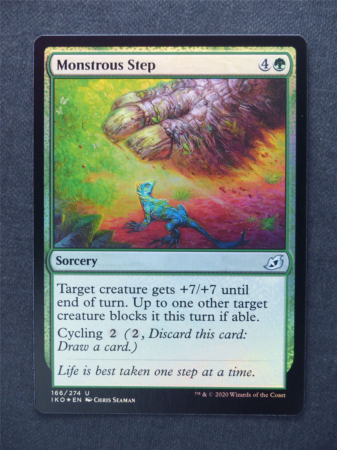 Monstrous Step Foil - Mtg Magic Cards #UX