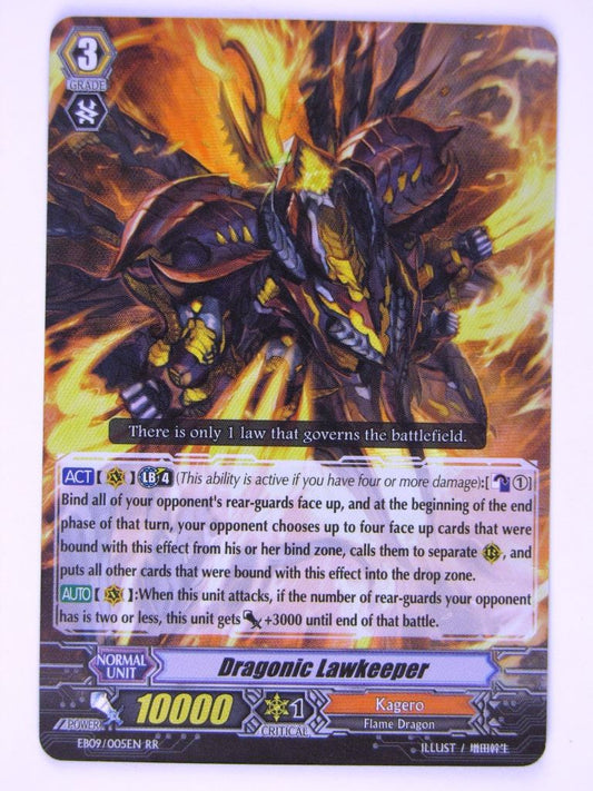 Vanguard Cards: DRAGONIC LAWKEEPER EB09 RR # 18C51