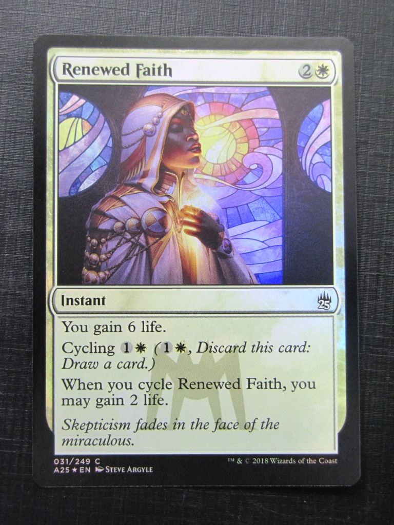 Renewed Faith Foil - Masters 25 - Mtg Card # 9J83