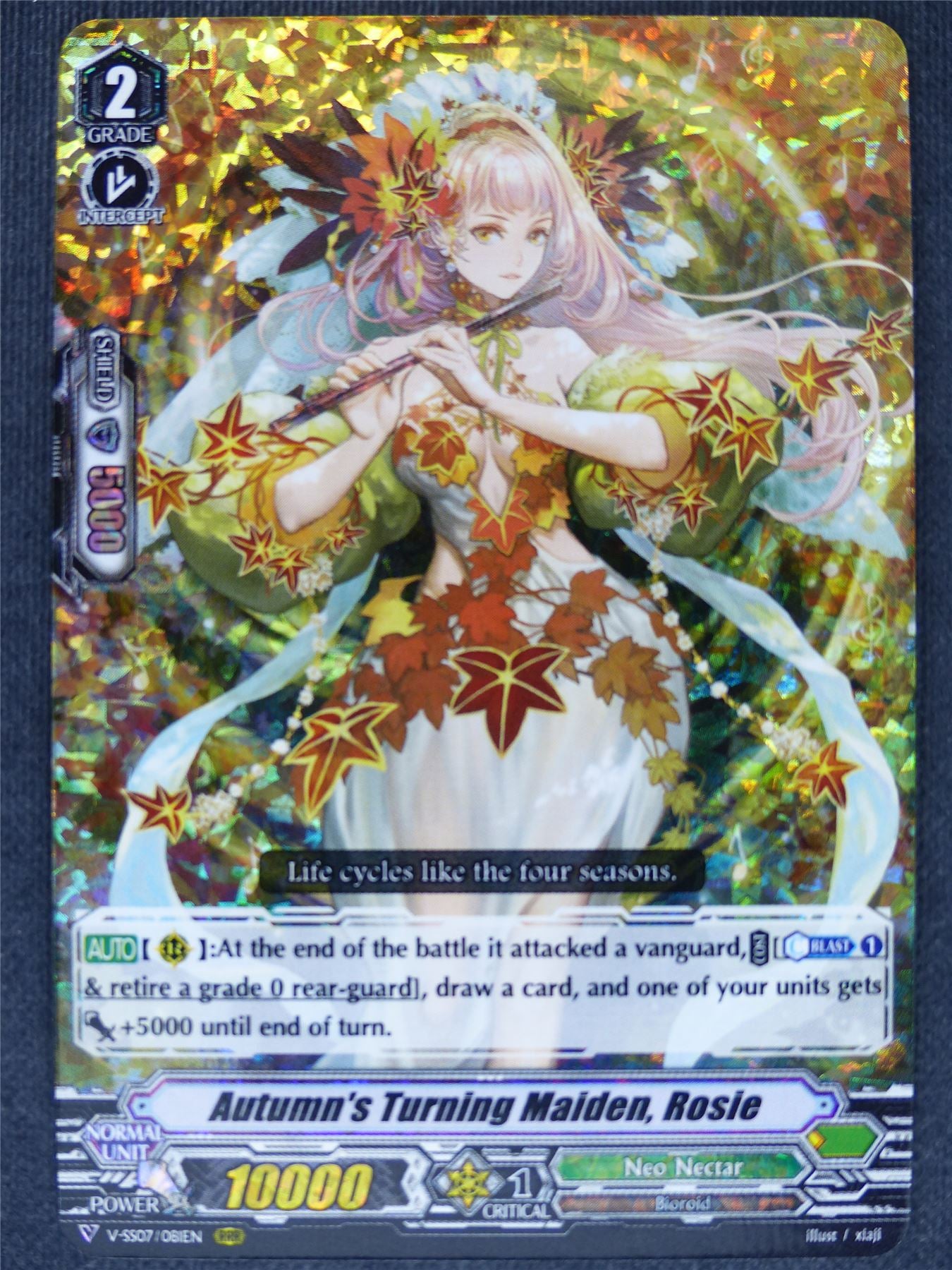 Autumn's Turning Maiden Rosie V-SS07 RRR - Vanguard Cards #IA