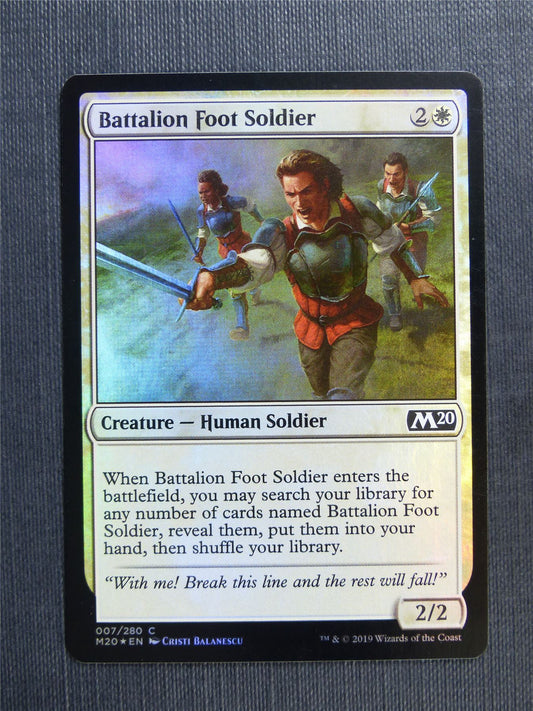 Battalion Foot Soldier Foil - Mtg Magic Cards #OR
