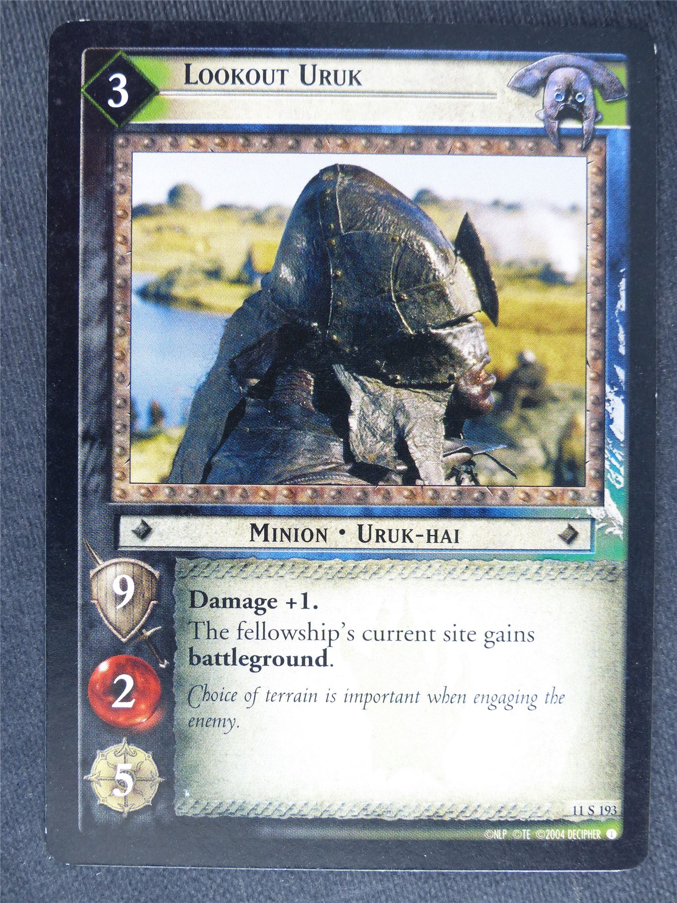 Lookout Uruk 11 S 193 - played - LotR Cards #KL