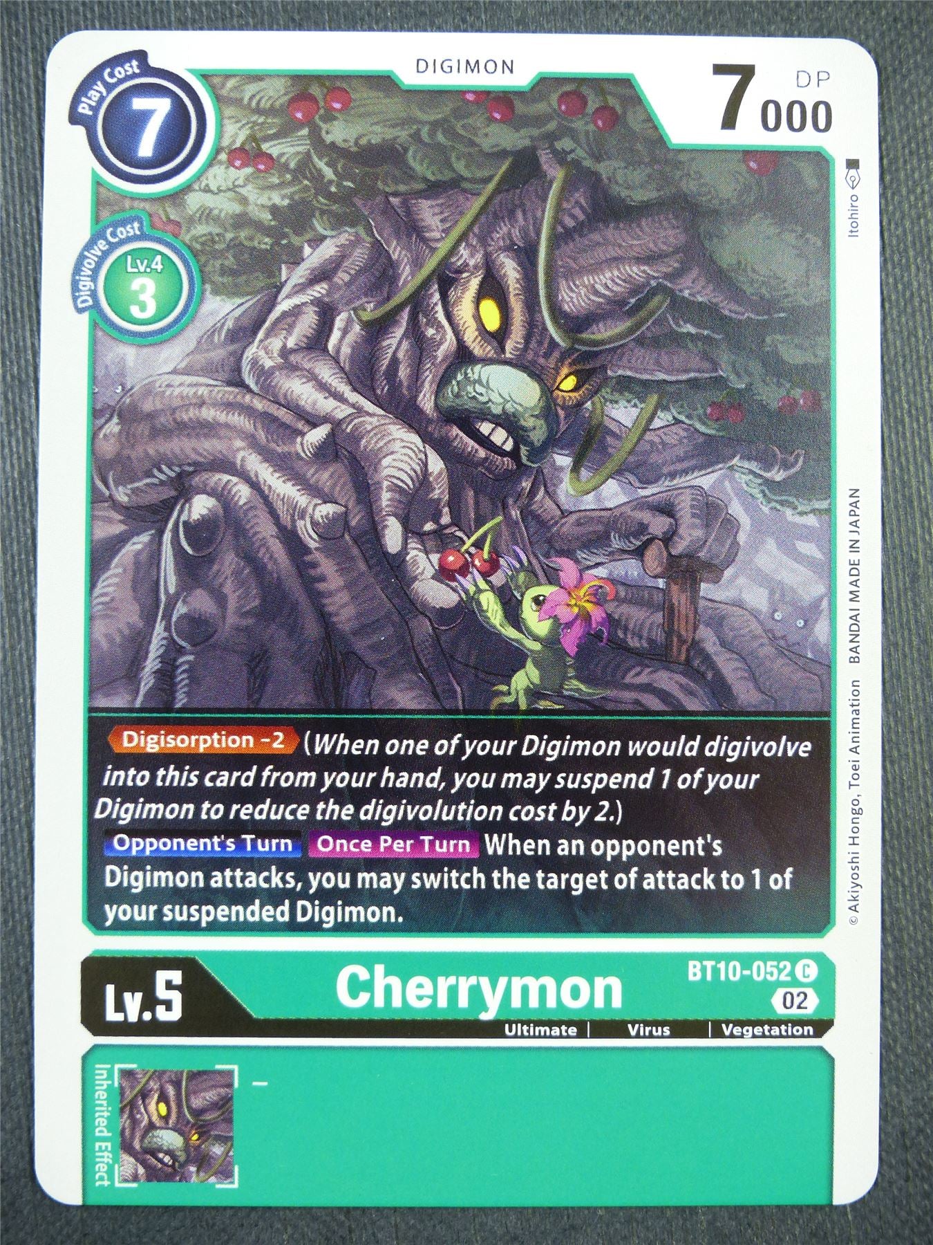 Cherrymon BT10-052 - Xros Encounter - Digimon Card #99F