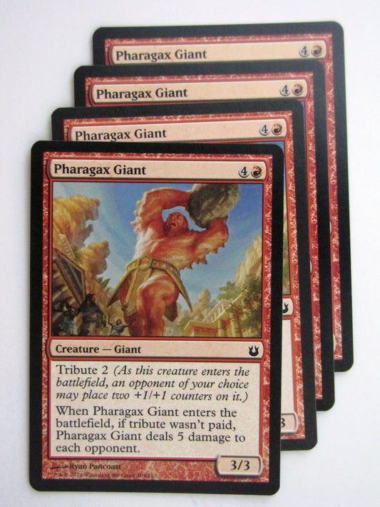 MTG Magic Cards: PHARAGAX GIANT x4 Born of the Gods playset # 24C13