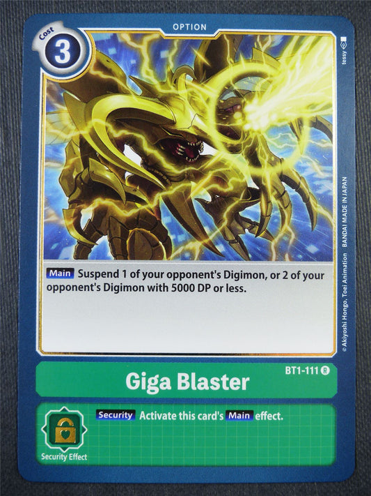 Giga Blaster BT1-111 R - Digimon Card #9GI