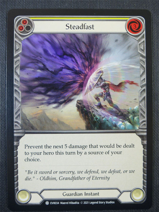 Steadfast Yellow - 1st ed Everfest - Flesh & Blood Card #6EN