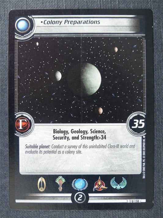 Colony Preparations - Star Trek Cards #VX