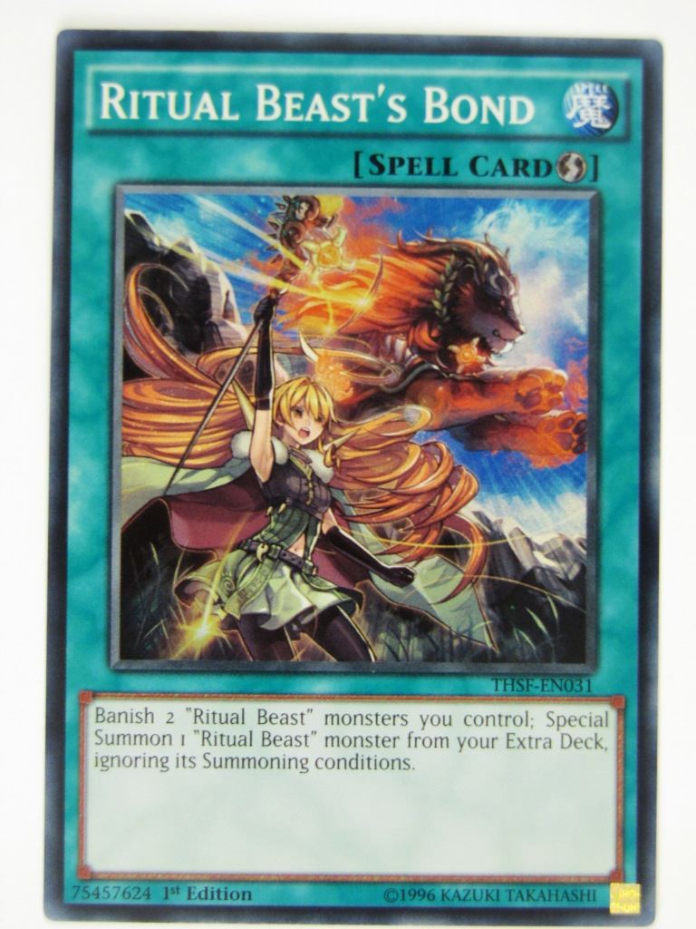 Yugioh Cards: RITUAL BEAST'S BOND THSF SUPER RARE # 21G65