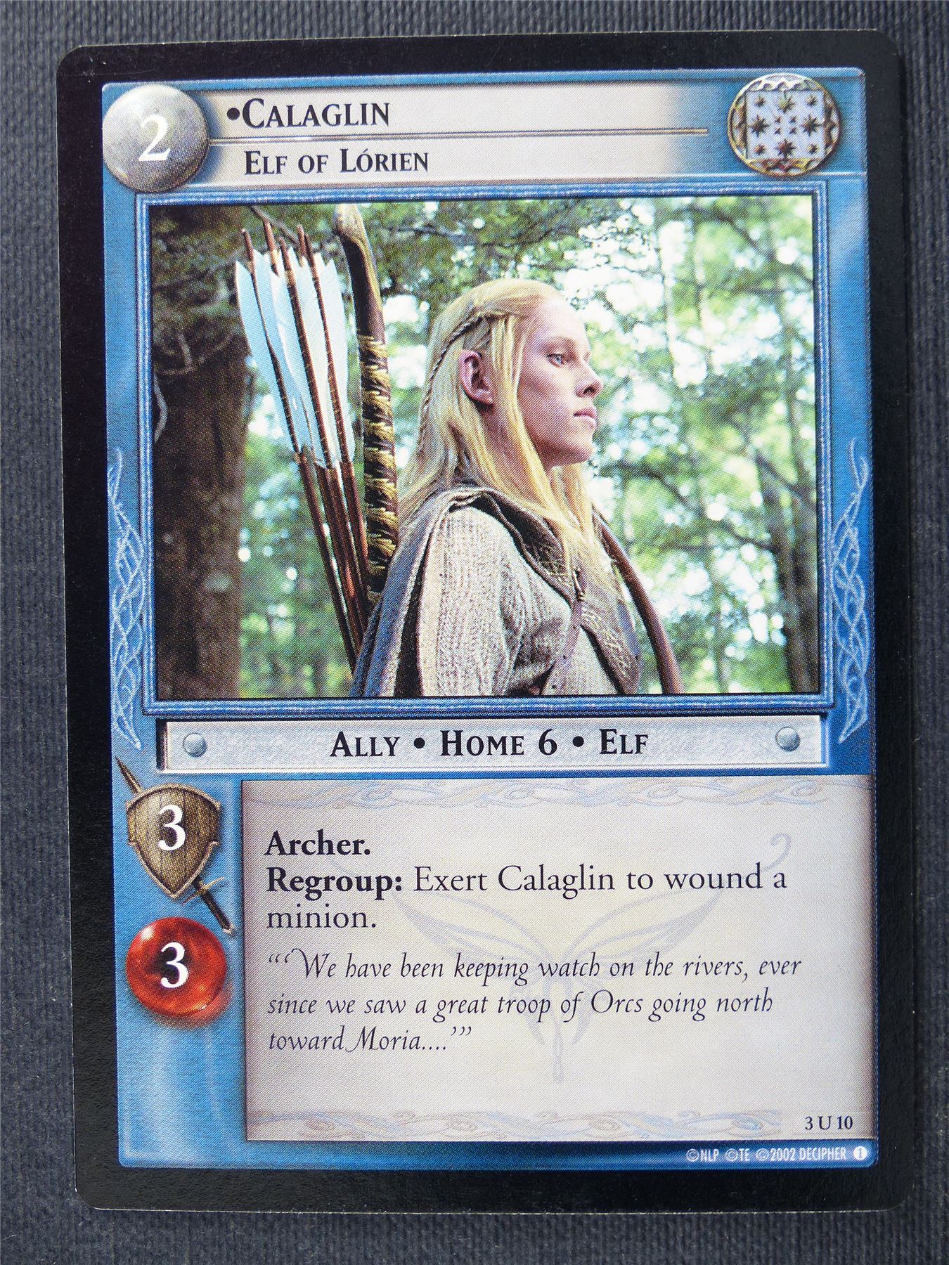 Calaglin 3 U 10 - LotR Cards #2T0