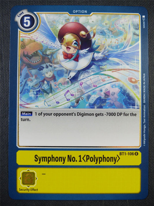 Symphony No.1 Polyphony BT1-106 R - Digimon Card #9G1