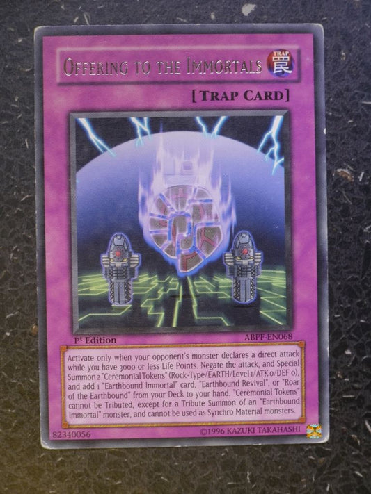 Yugioh Cards: OFFERING TO THE IMMORTALS AMPF RARE # 9C83