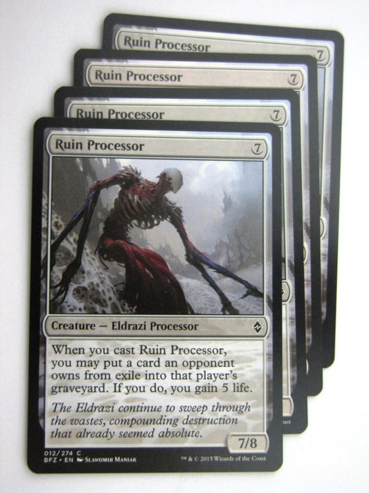 MTG Cards: BATTLE FOR ZENDIKAR: RUIN PROCESSOR x4 # 37B16