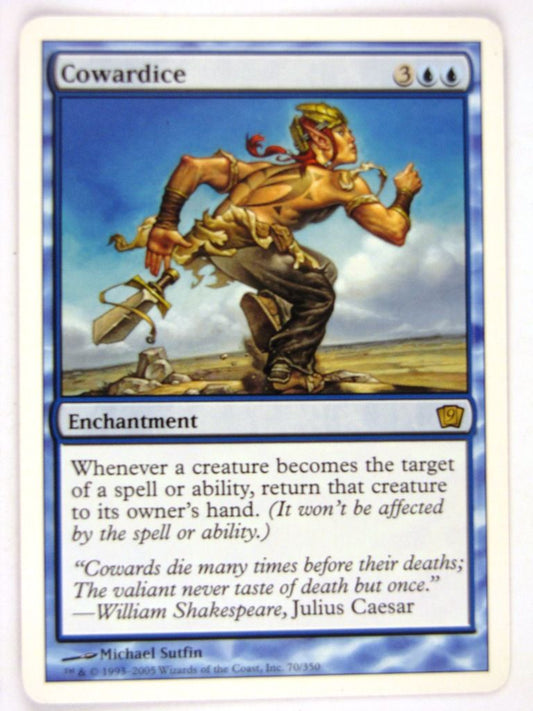 MTG Magic: The Gathering Cards: COWARDICE ninth edition - Played Rare
