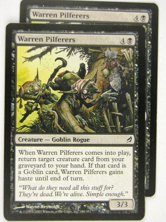 MTG Magic: the Gathering Cards: WARREN PILFERERS x2: LRW