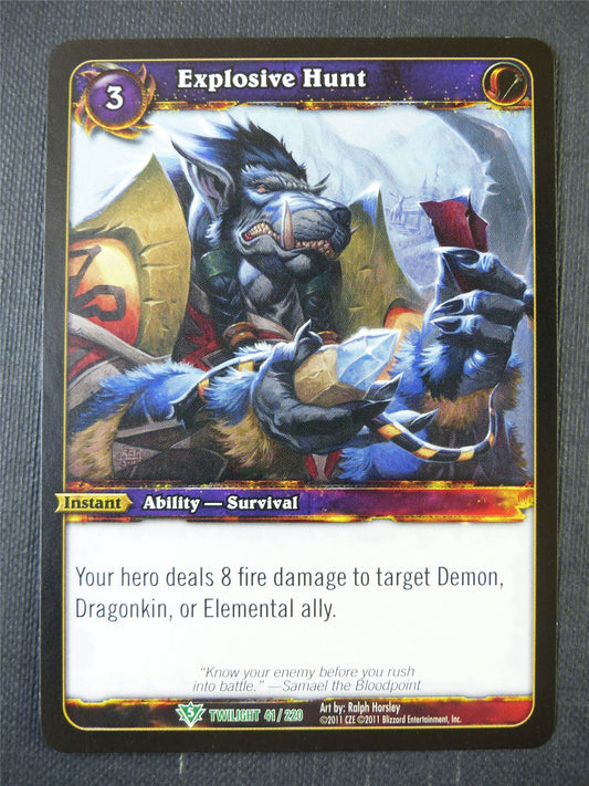 Explosive Hunt 41/220 - WoW Card #147