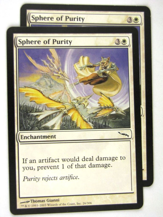 MTG Magic: the Gathering Cards: SPHERE OF PURITY x2: MRD