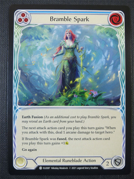 Bramble Spark - Blue - Tales of Aria 1st ed - Flesh and Blood Card #645