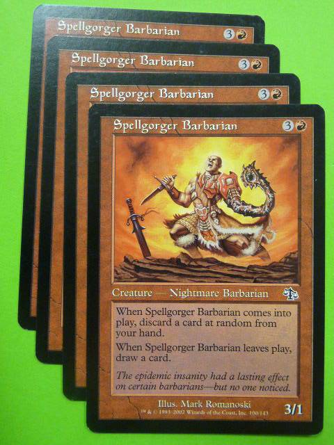 MTG magic: SPELLGORGER BARBARIAN x4