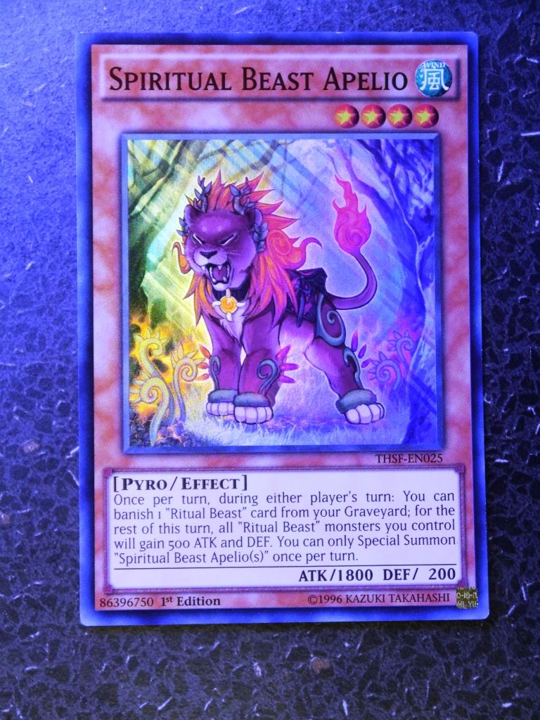 Yugioh Cards: SPIRITUAL BEAST APELIO THSF SUPER  RARE # 2E59