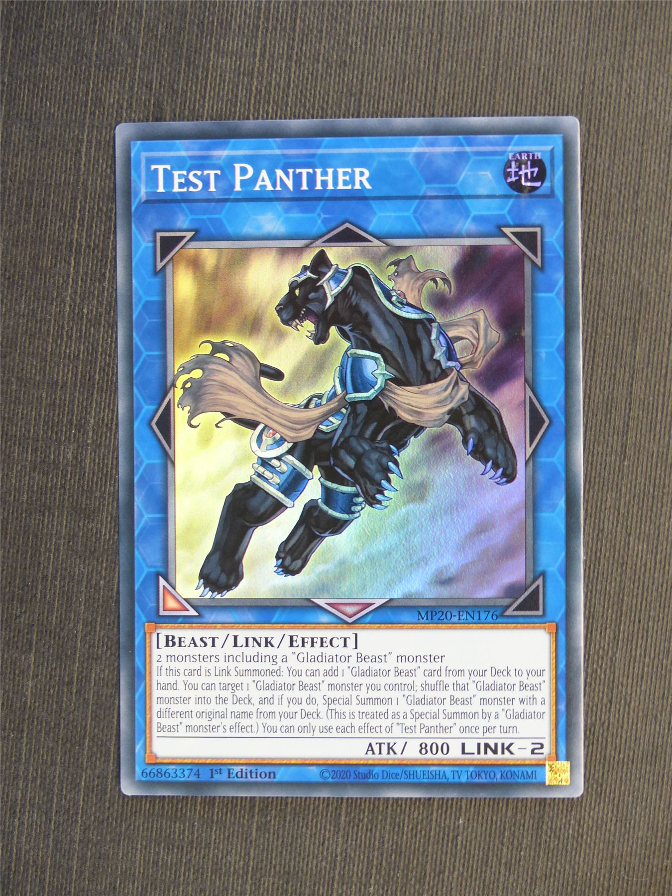 Test Panther MP20 Super Rare - 1st ed - Yugioh Cards #5I6