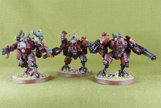 XV8 Crisis Battlesuit Team - Tau Empire - Wahammer 40K #TD