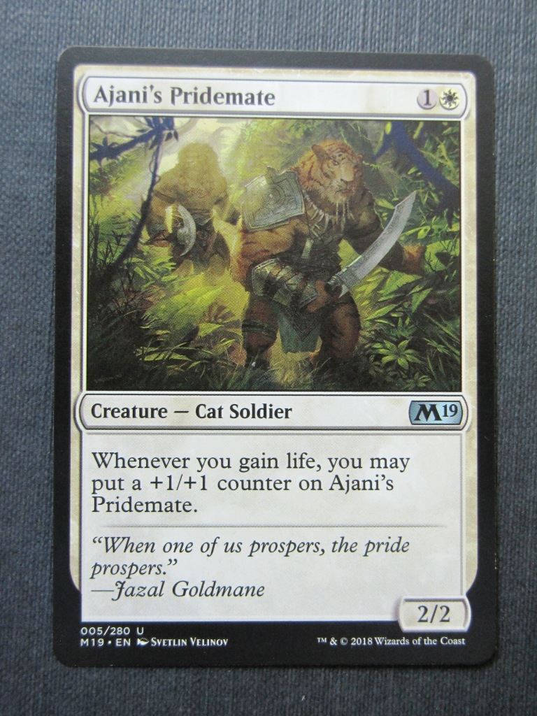 Ajani's Pridemate - Mtg Magic Cards #B9 Archeron Ajani's Pridemate - Mtg Magic Cards #B9 Archeron