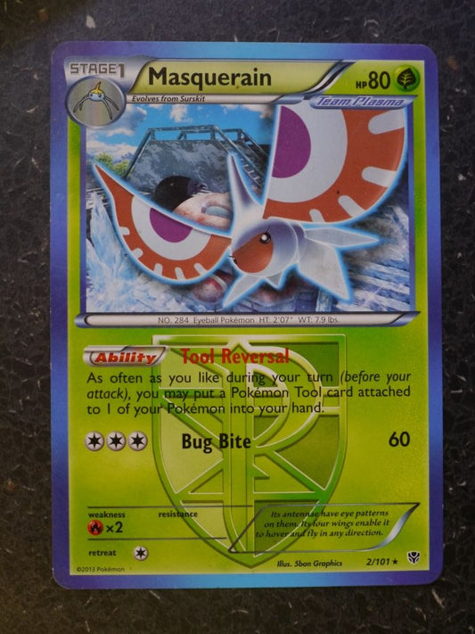 Pokemon Cards: MASQUERAIN 2/101 RARE # 7B24