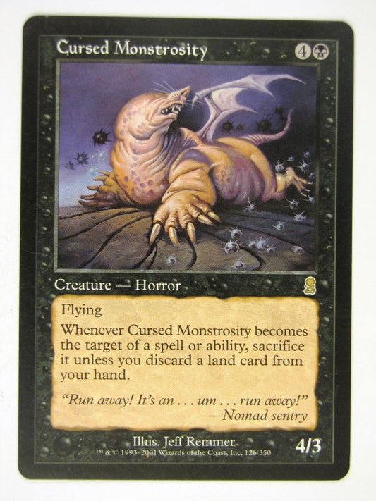MTG Magic Cards: CURSED MONSTROSITY played # 17D53
