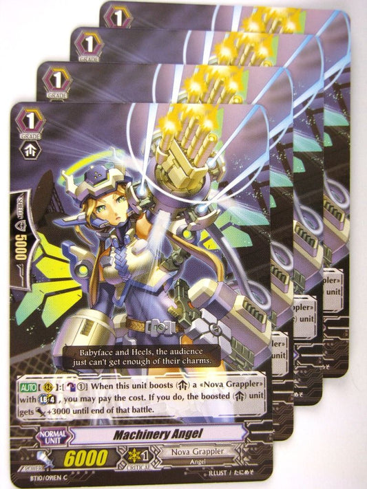 Cardfight!! Vanguard Cards: MACHINERY ANGEL x4 BT10