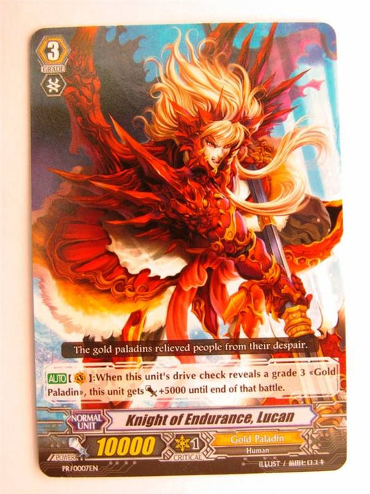 CARDFIGHT!! VANGUARD CCG: KNIGHT OF ENDURANCE, LUCAN PR