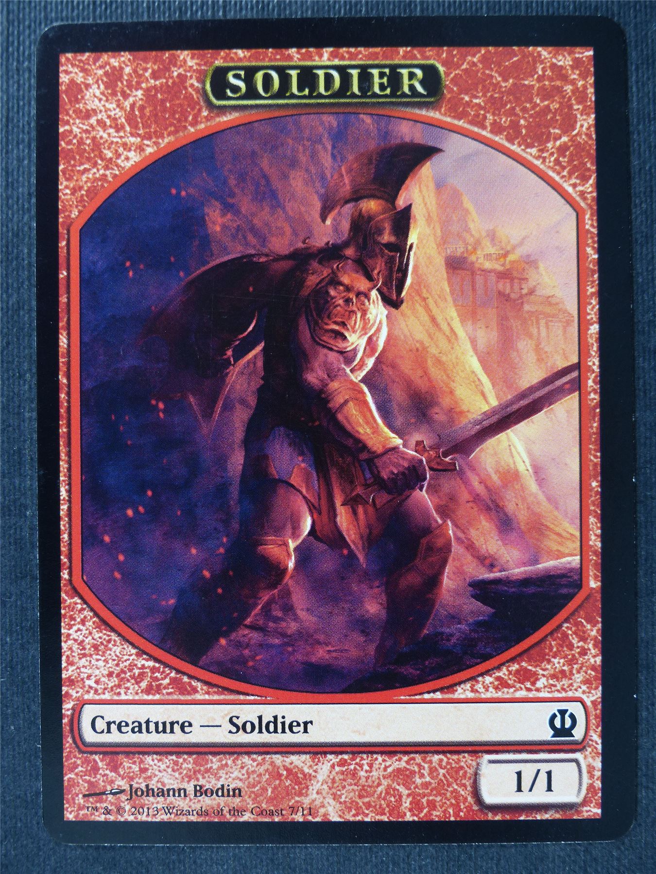 Soldier Token - Mtg Card #1SC