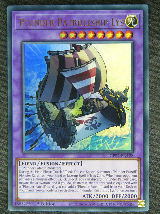 Plunder Patrollship Lys GFP2 Ultra Rare - 1st ed - Yugioh Card #81O